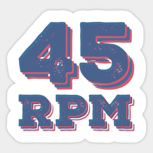 45 RPM Vinyl Record Lovers Collection Sticker